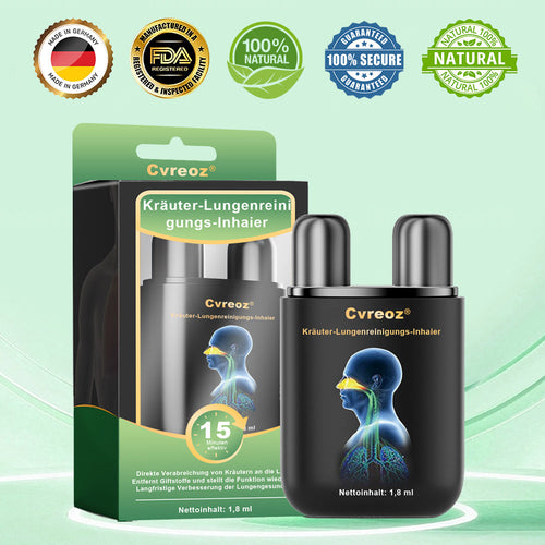 ✅Offizielles Geschäft|Cvreoz® Kräuter-Lungenreinigung Inhalieren(🫁Husten, Keuchen, Kurzatmigkeit, Auswurf, verstopfte Nase, Bronchitis, Bronchitis, Allergiesymptome, Lungenbeschwerden