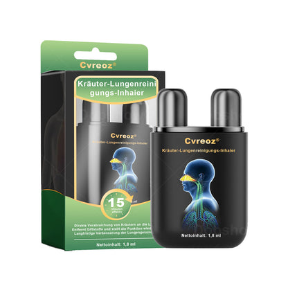 ✅Offizielles Geschäft|Cvreoz® Kräuter-Lungenreinigung Inhalieren(🫁Husten, Keuchen, Kurzatmigkeit, Auswurf, verstopfte Nase, Bronchitis, Bronchitis, Allergiesymptome, Lungenbeschwerden