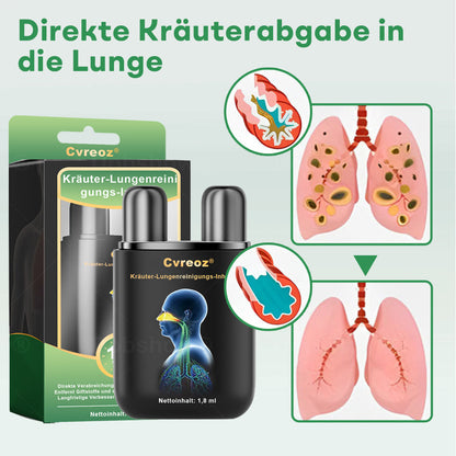 ✅Offizielles Geschäft|Cvreoz® Kräuter-Lungenreinigung Inhalieren(🫁Husten, Keuchen, Kurzatmigkeit, Auswurf, verstopfte Nase, Bronchitis, Bronchitis, Allergiesymptome, Lungenbeschwerden